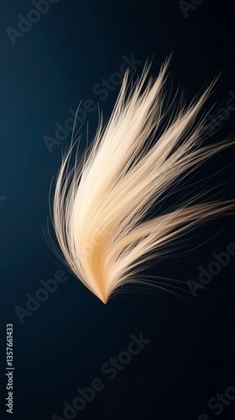 Fototapeta Abstract feather-like form