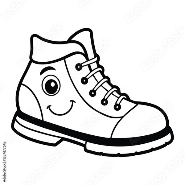 Obraz cute boots vector illustration