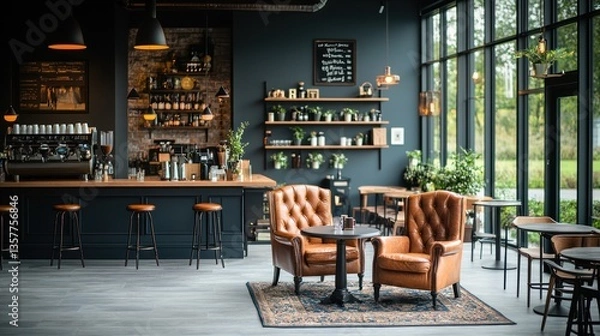 Obraz Modern Coffee Shop Interior