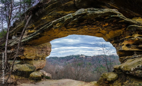 Fototapeta View from Double Arch in Red River Gorge