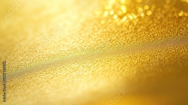 Fototapeta Golden Foil Texture with Subtle Reflections, Abstract Warmth and Blurred Edges
