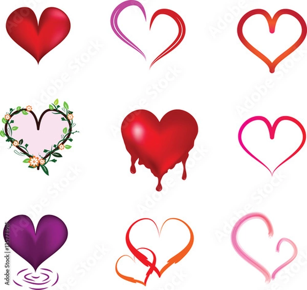 Obraz heart in vector