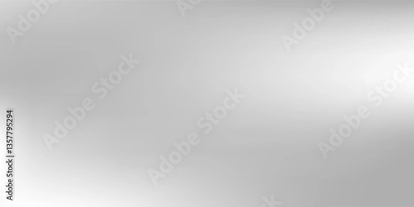 Obraz Silver foil background with metal mirror texture. Chrome gradient surface with light gloss simple abstract