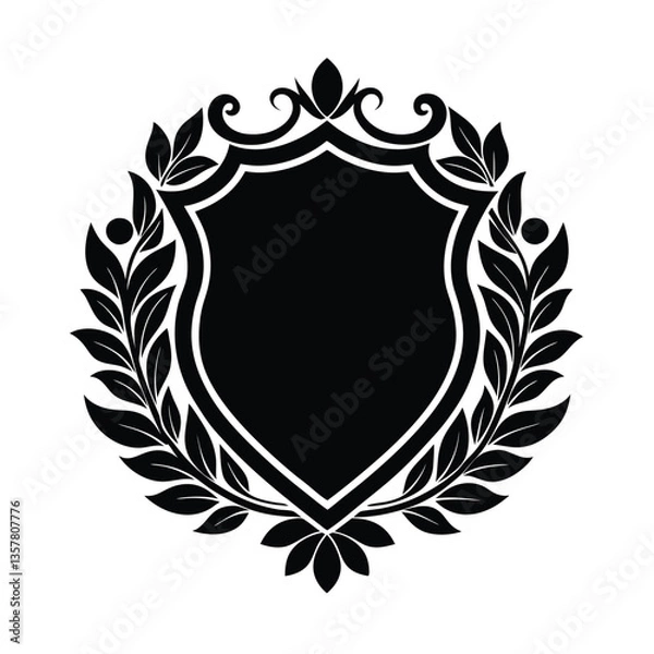 Obraz shield with laurel wreath