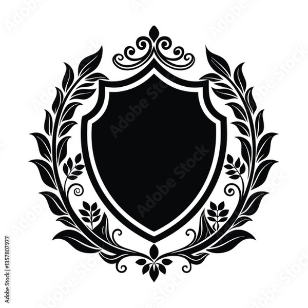 Obraz shield and laurel wreath