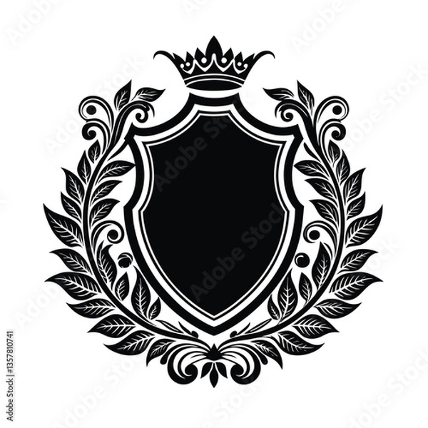 Obraz shield with laurel wreath