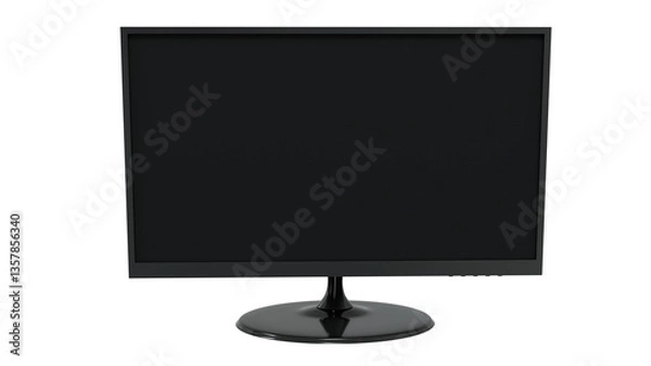 Obraz lcd monitor isolated on transparent background