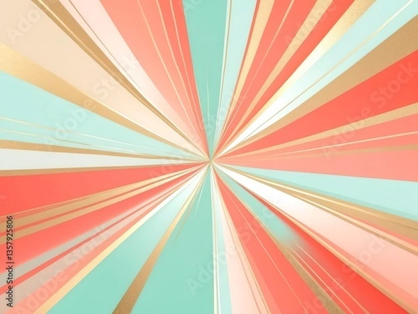 Obraz Radiating abstract lines representing clear focus and direction.
