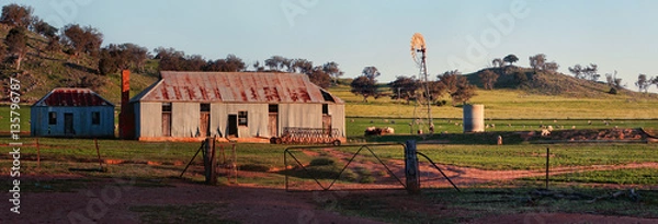 Obraz Stara stacja owiec w Central West NSW