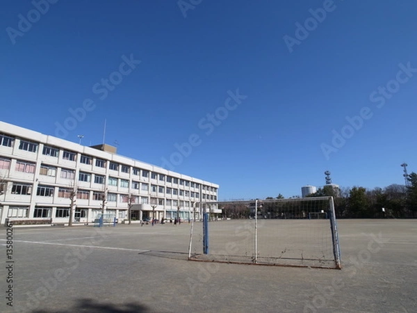 Fototapeta 小学校の校庭