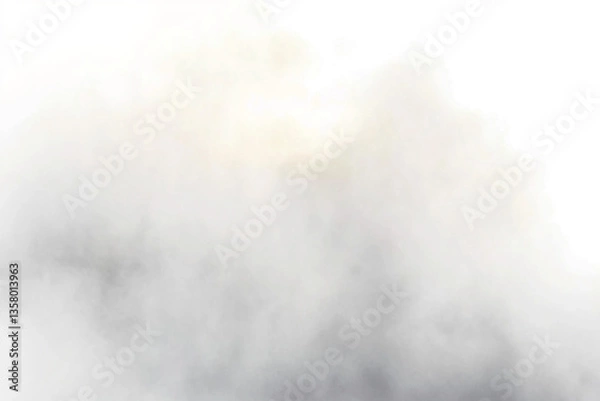 Fototapeta floating white fog effect PNG 
