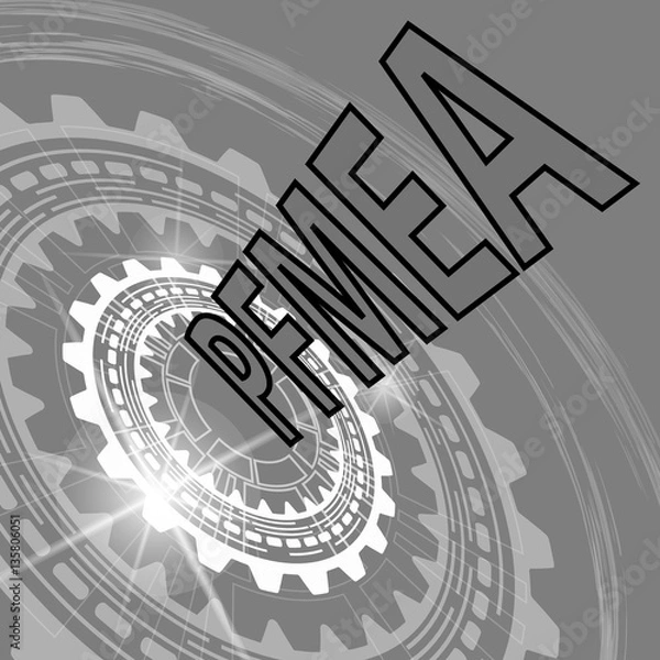 Fototapeta Process failure mode and effect analysis strategy background