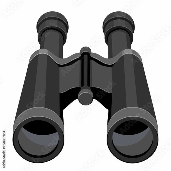 Obraz Sleek Binoculars Viewing Device Illustration, Vector Image