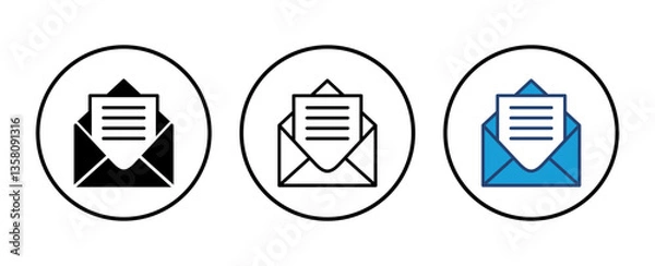 Fototapeta Mail icon vector. email icon vector. E-mail icon. Envelope illustration
