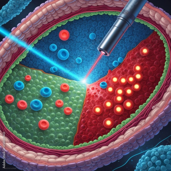 Fototapeta Use of laser technologies in medicine