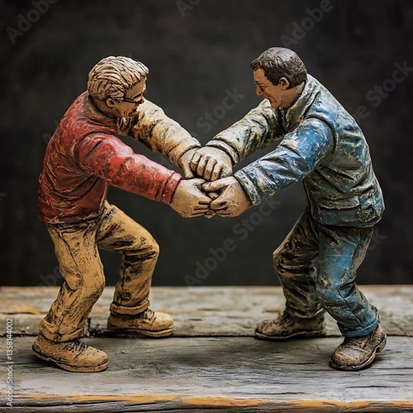Obraz 흰 배경에 정면으로 놓인 디지털 태블릿, AI 생성