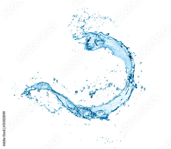 Obraz water splash isolated on white background