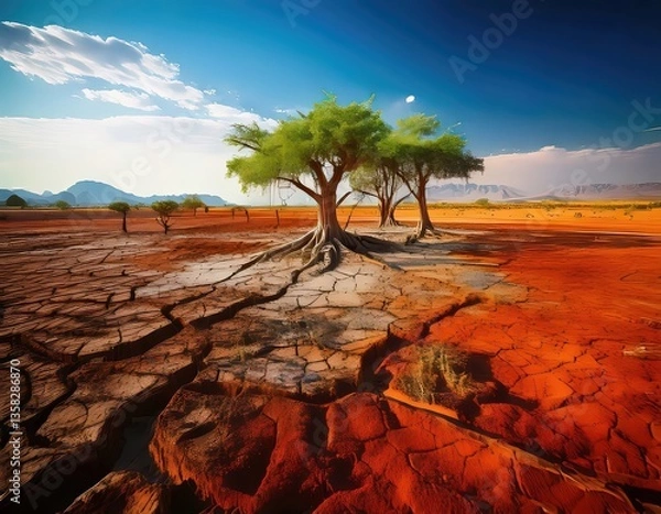 Fototapeta drought in desert