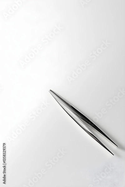 Fototapeta Elegance in Precision: A Minimalist View of Tweezers as Tools of Artful Utility