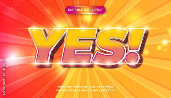 Obraz Animated 3D Text Effect