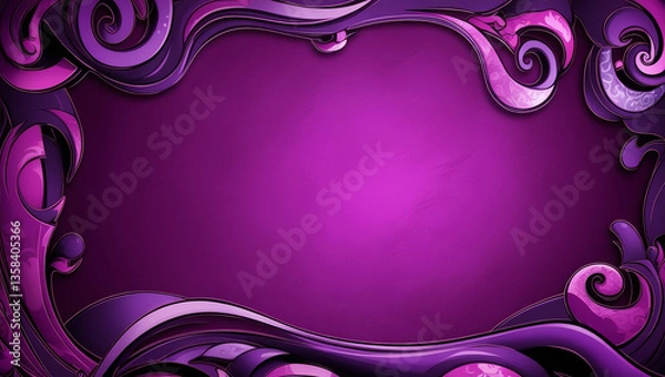 Obraz purple background modern gradient mascot motif
