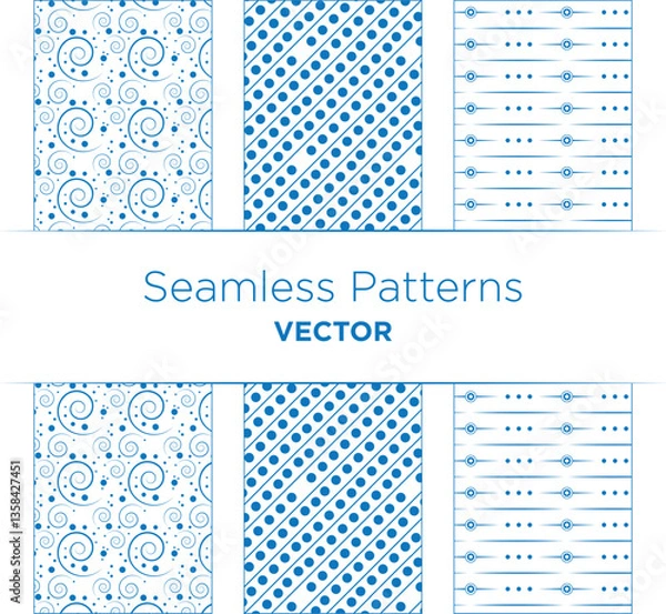 Fototapeta Elegant Seamless Pattern for Background or Borders