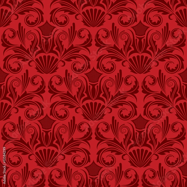 Obraz Red seamless wallpaper