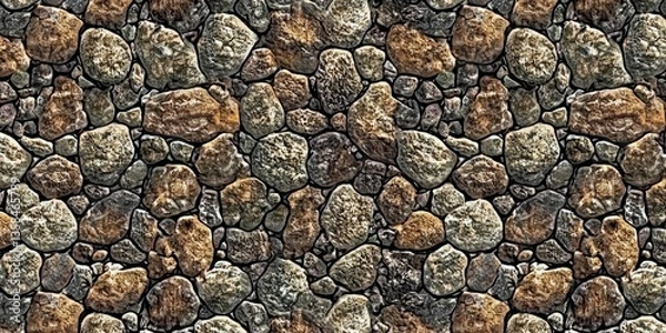 Fototapeta Seamless rock pattern ideal for texturing
