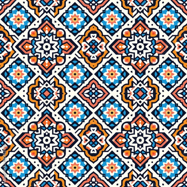 Obraz seamless geometric pattern with geometric elements