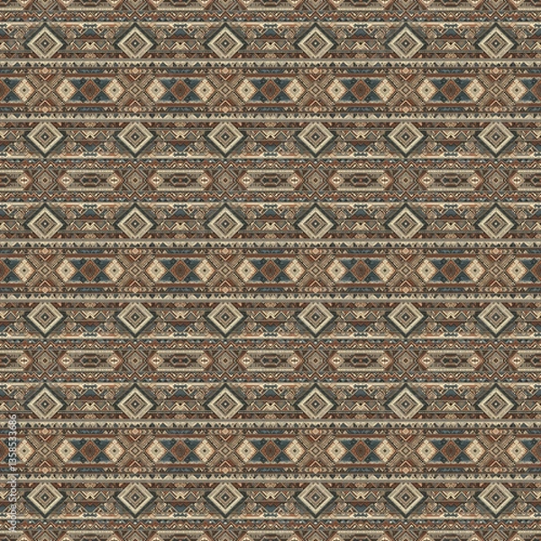 Fototapeta Bohemian Aztec Pattern for Textile Design and Fashion Prints
