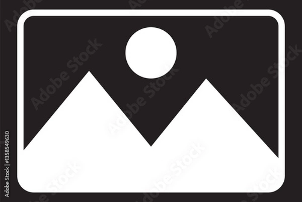 Fototapeta Picture icon vector isolated on white background. Picture vector icon. photo gallery icon vector