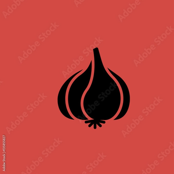 Obraz Garlic icon. flat design