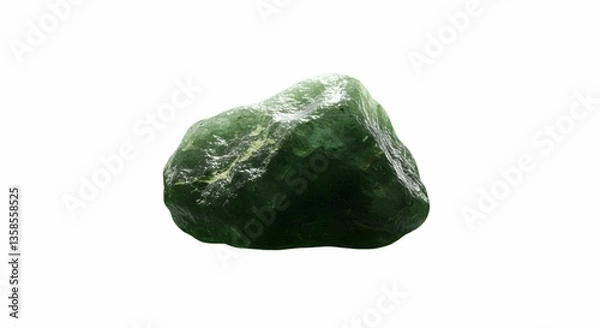 Obraz Green Gemstone Rough Mineral Specimen