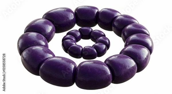 Obraz Purple Beads Circle Abstract Pattern Design