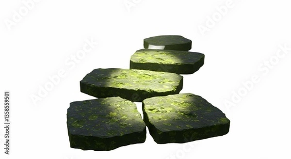 Obraz Stone Steps Path Leading Upwards to Light