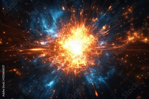 Obraz Color gradient background, technological background.