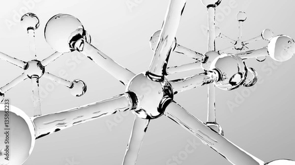 Fototapeta molecules