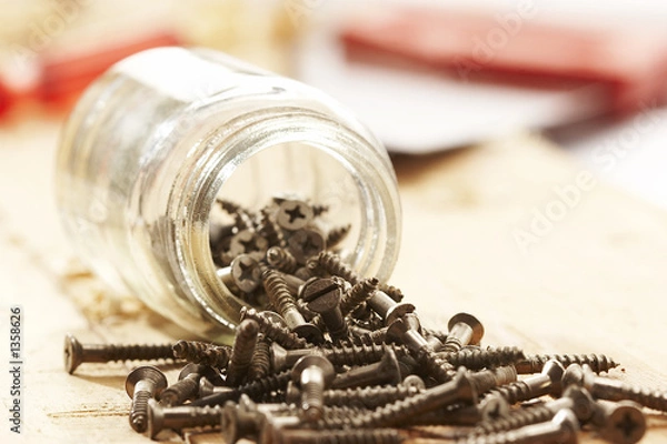 Fototapeta wood screw