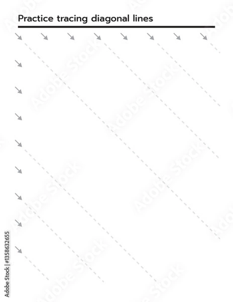 Fototapeta basic Art training activity worksheet
