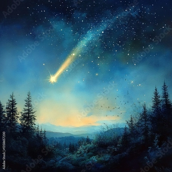 Fototapeta Falling star