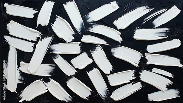 Fototapeta Minimalist Abstract Painting with High Contrast