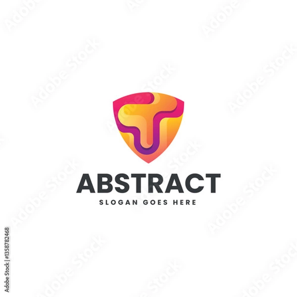 Fototapeta Abstract Gradient Colorful Logo