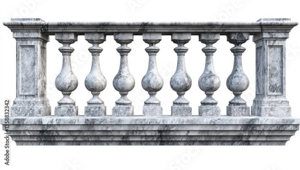 Fototapeta Elegant stone balustrade
