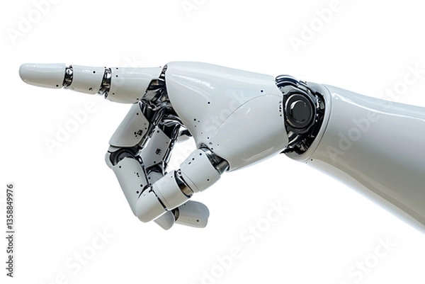 Fototapeta AI robot hand, innovation in the future of technology