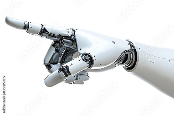 Fototapeta AI robot hand, innovation in the future of technology