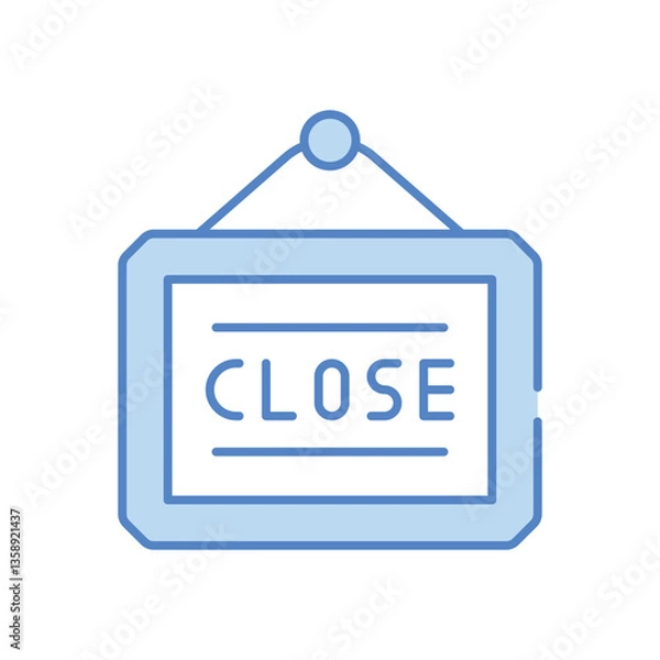 Obraz Close vector icon stock illustration 