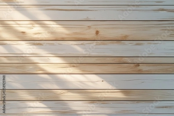 Obraz Natural wood background featuring light planks with a distinct grain pattern.