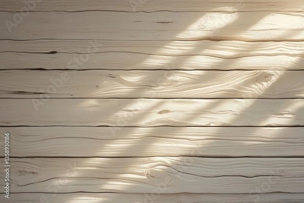 Obraz Natural wood background featuring light planks with a distinct grain pattern.