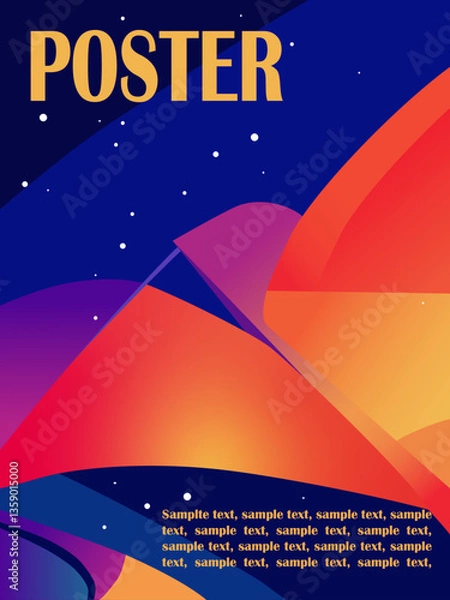 Obraz Abstract vector poster art background