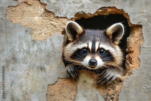 Obraz Curious Surprise: Peeking Expression Revealing Intrigue and Wonder
